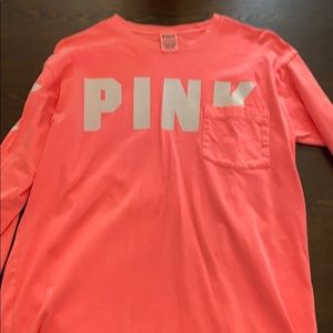 Long sleeve pink shirt